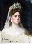Nikolas Kornilievich Bodarevsky Portrait of the Empress Alexandra Fedorovna Spain oil painting artist